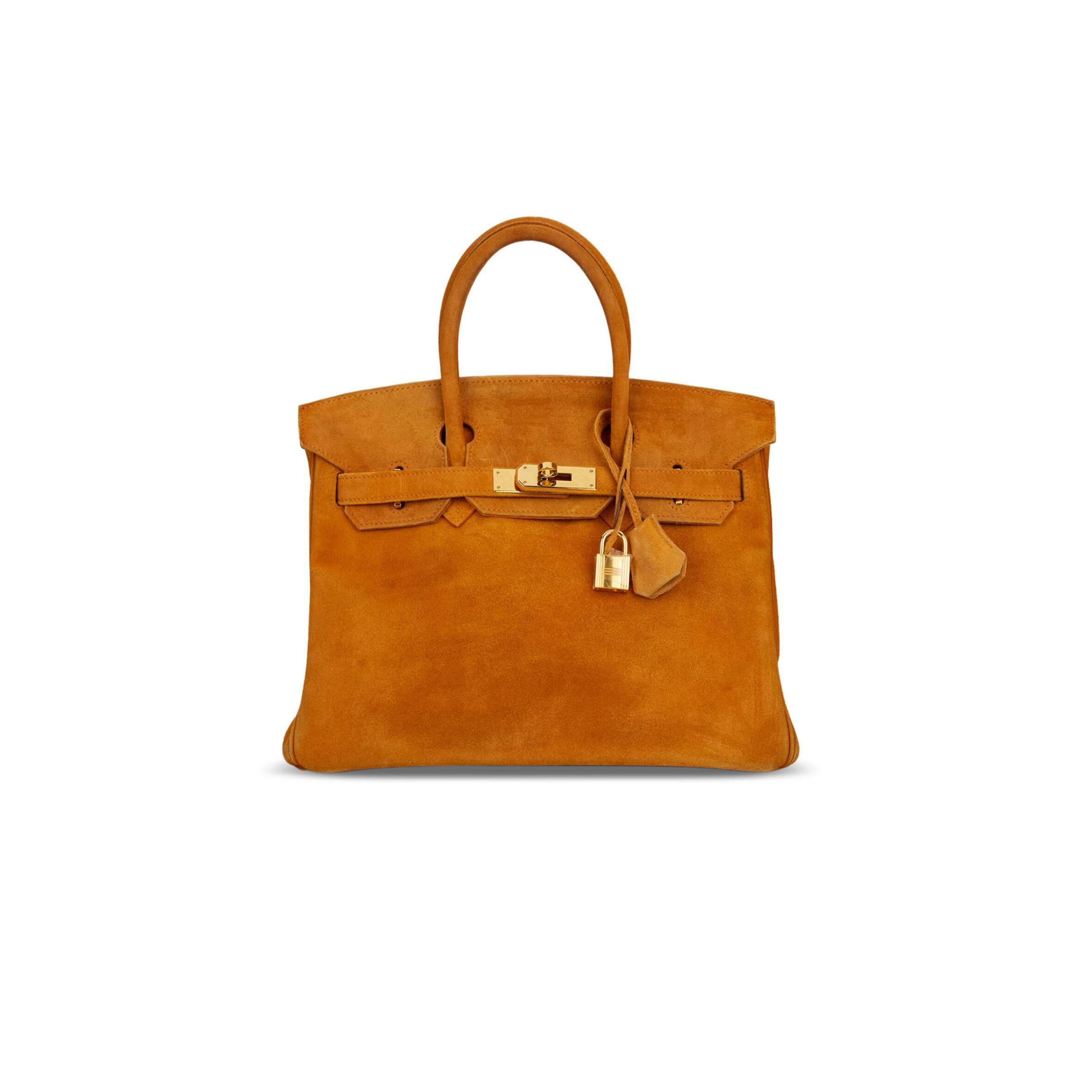 HERMES BIRKIN 30 SUEDE GOLD HARDWARE (30*22*16cm)